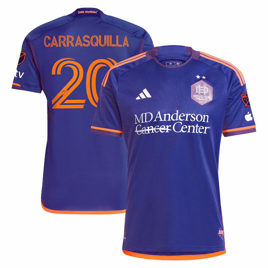 Men's Houston Dynamo FC Adalberto Carrasquilla adidas Purple 2024 Still Holdin' Authentic Player Jersey - Jersey