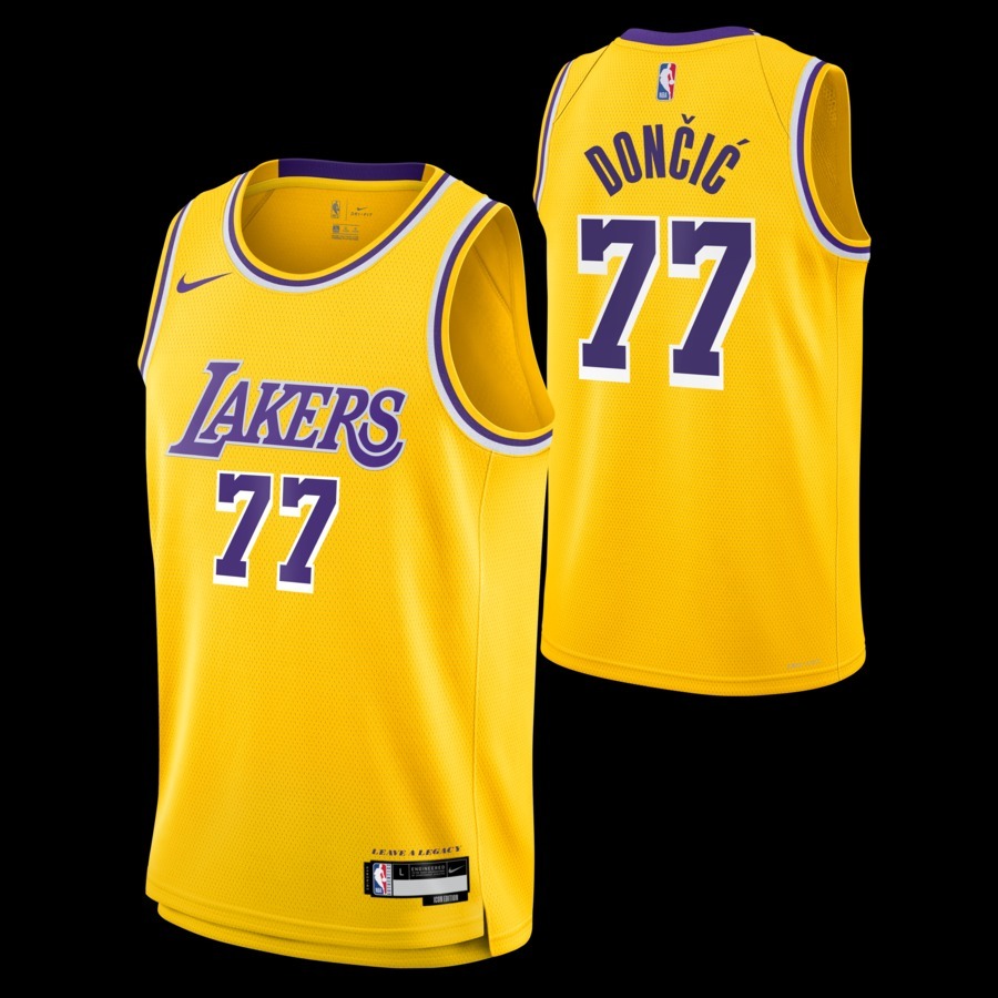 Unisex Los Angeles Lakers Luka Dončić Nike Gold Swingman Jersey - Icon Edition - Jersey