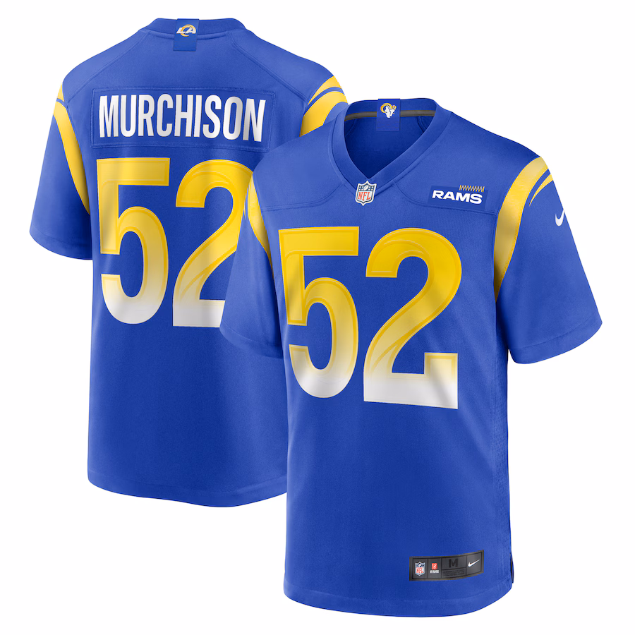 Men's Los Angeles Rams Larrell Murchison Nike  Royal Team Game Jersey - Jersey