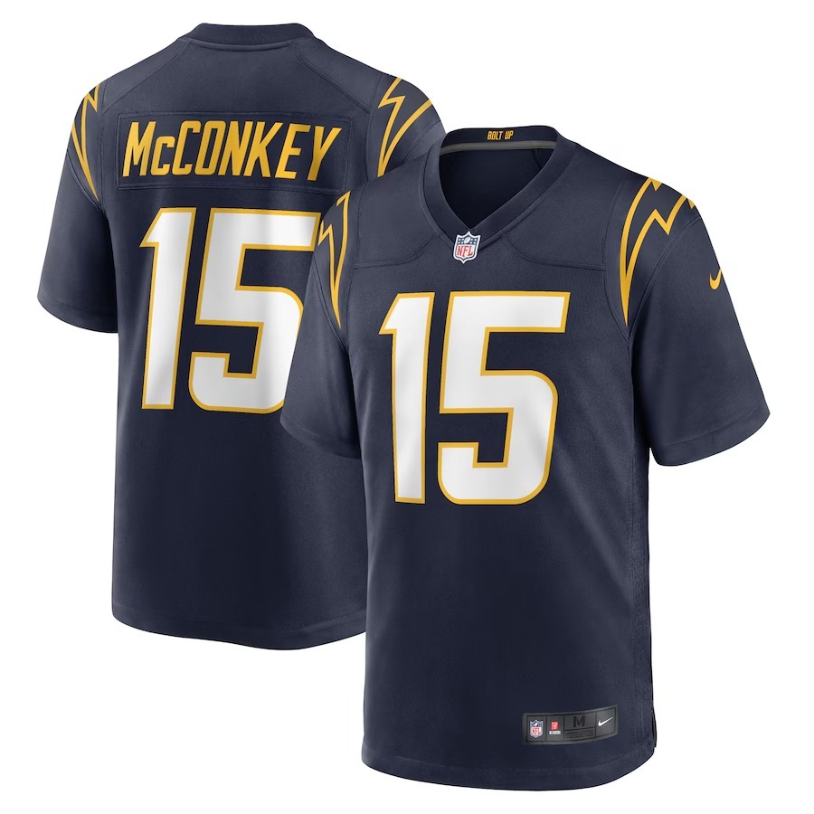 Men's Los Angeles Chargers Ladd McConkey Nike  Navy Alternate Game Jersey - Jersey