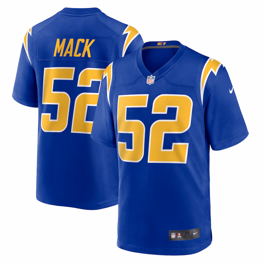Men's Los Angeles Chargers Khalil Mack Nike Royal Alternate Game Jersey - Jersey