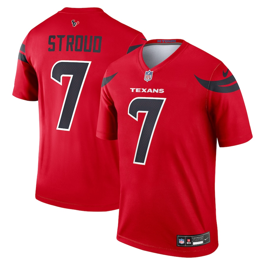 Men's Houston Texans C.J. Stroud Nike Red Legend Player Performance Top - Jersey