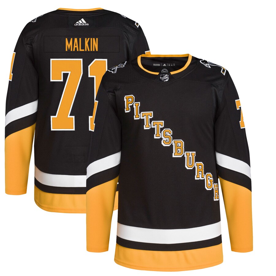 Men's Pittsburgh Penguins Evgeni Malkin adidas Black Alternate Primegreen Authentic Pro Player Jersey - Jersey