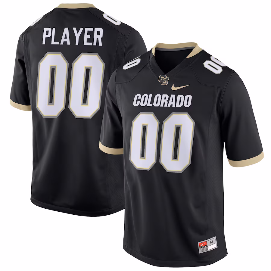 Colorado Buffaloes Nike Pick-A-Player NIL Replica Football Jersey - Black - Jersey