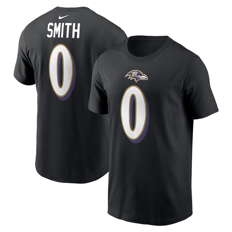 Men's Baltimore Ravens Roquan Smith Nike Black Player Name & Number T-Shirt - Jersey