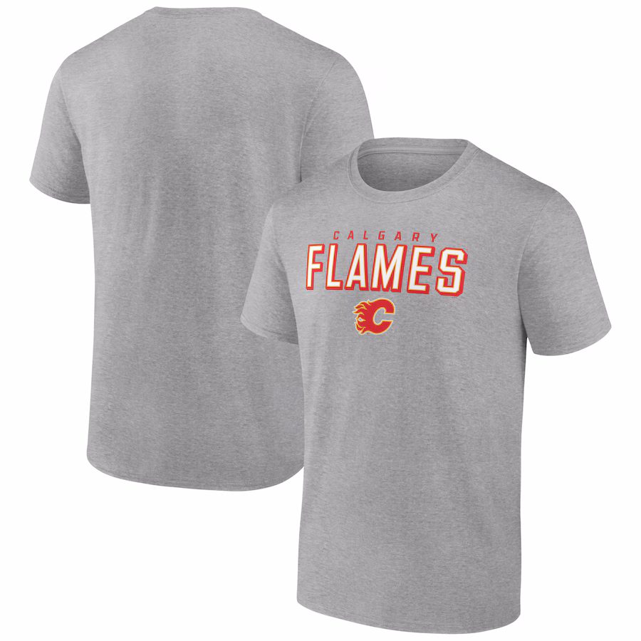 Men's Calgary Flames Heathered Gray Swagger T-Shirt - Jersey