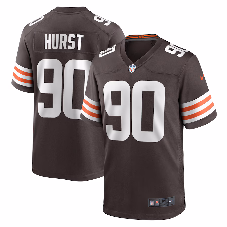 Men's Cleveland Browns Maurice Hurst Nike Brown Game Player Jersey - Jersey