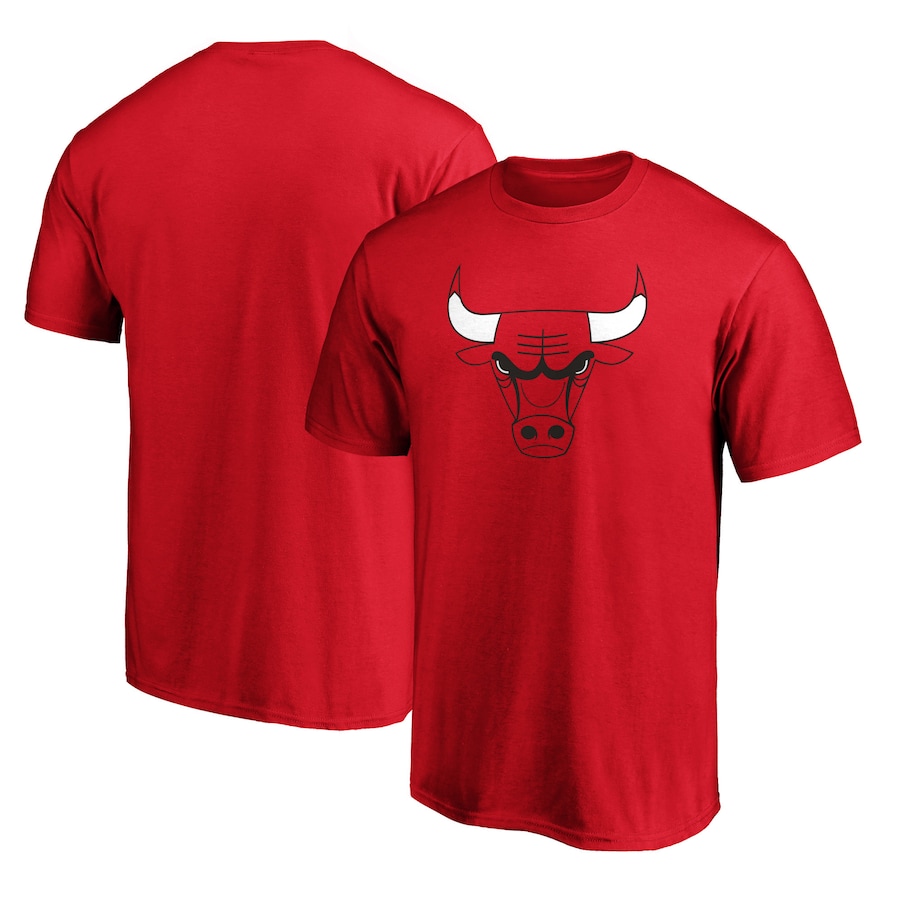 Men's Chicago Bulls Red Logo T-Shirt - Jersey