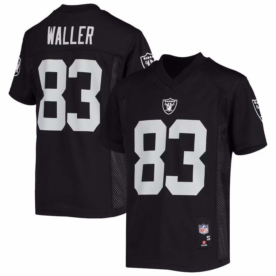 Youth Las Vegas Raiders Darren Waller Black Replica Player Jersey - Jersey