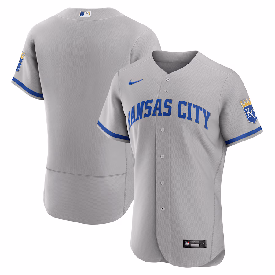 Men's Kansas City Royals Nike Gray 2022 Road Authentic Jersey - Jersey