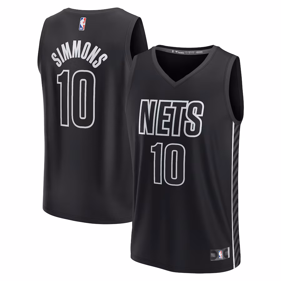Youth Brooklyn Nets Ben Simmons Fanatics Black Fast Break Player Jersey - Statement Edition - Jersey