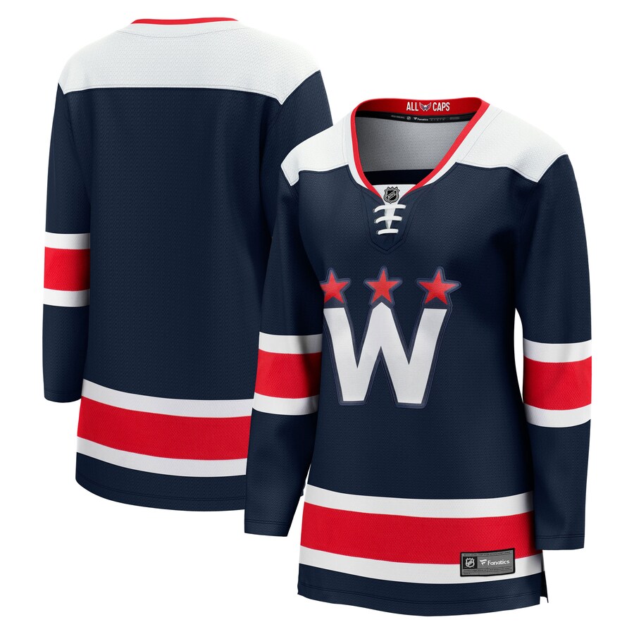 Women's Washington Capitals Fanatics Branded Navy 2020/21 Alternate Premier Breakaway Jersey - Jersey