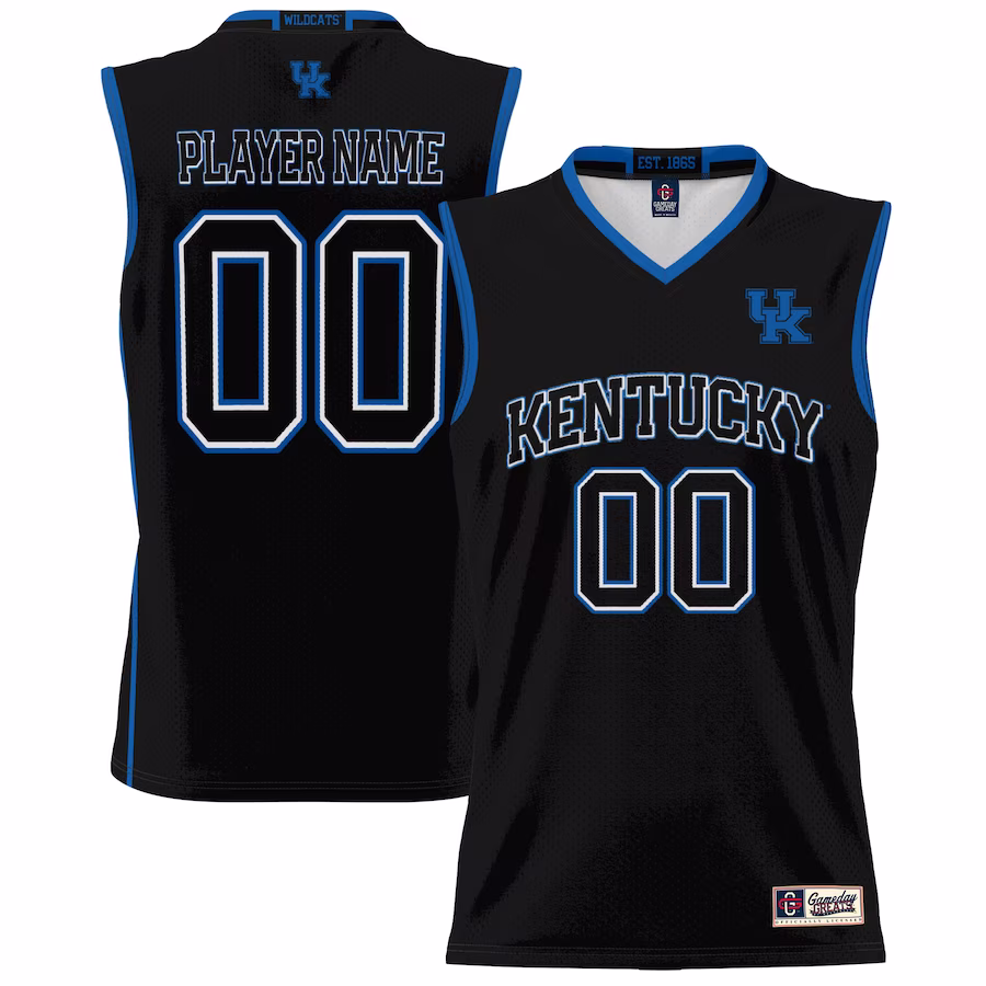 Kentucky Wildcats GameDay Greats Unisex NIL Pick-A-Player Lightweight Women's Basketball Jersey - Black - Jersey