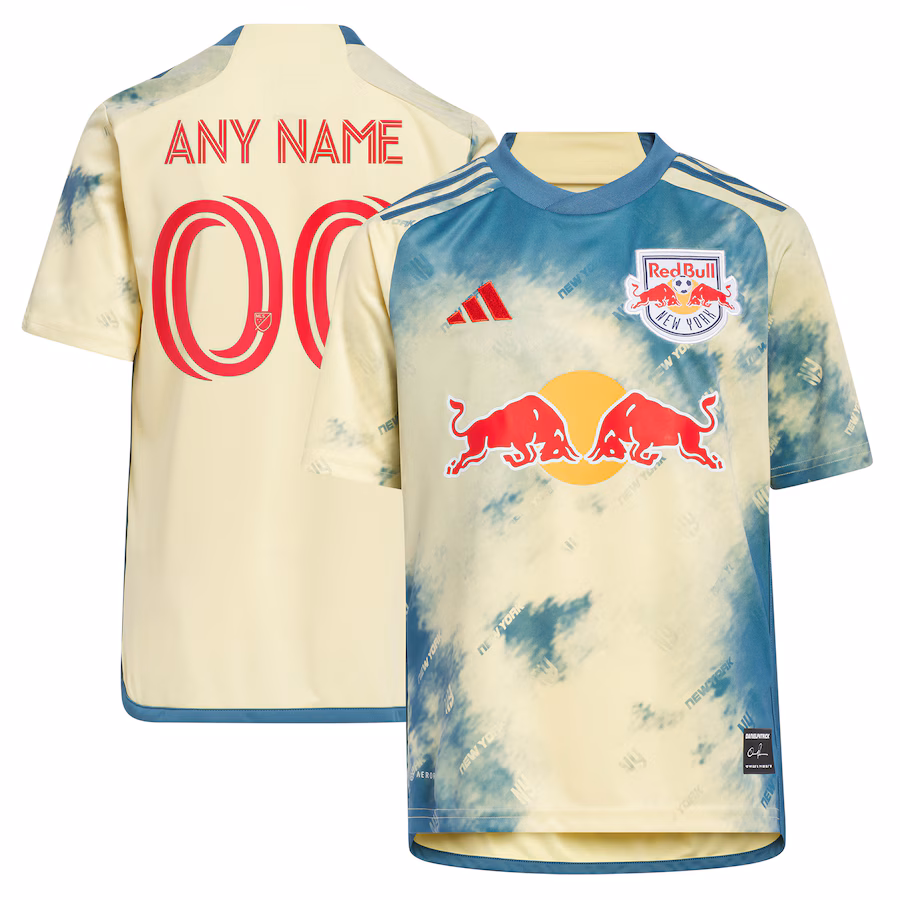 Youth New York Red Bulls adidas Yellow 2023 Daniel Patrick Kit Replica Custom Jersey - Jersey