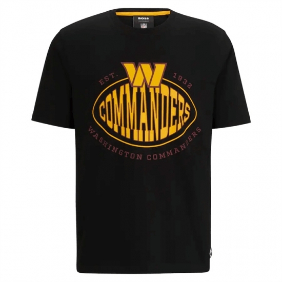 Men's Washington Commanders Black BOSS X Trap T Shirt - Jersey