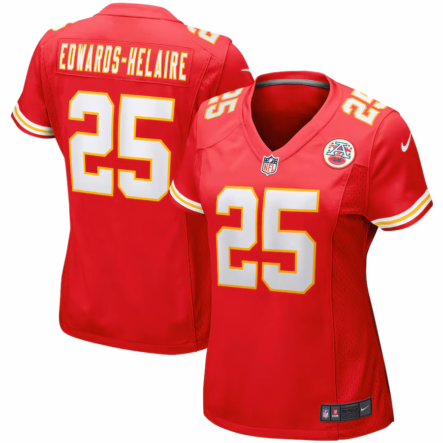 Women's Kansas City Chiefs Clyde Edwards-Helaire Nike Red Player Jersey - Jersey