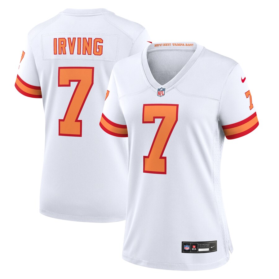 Women's '76 Tampa Bay Buccaneers Bucky Irving Nike White Game Jersey - Jersey