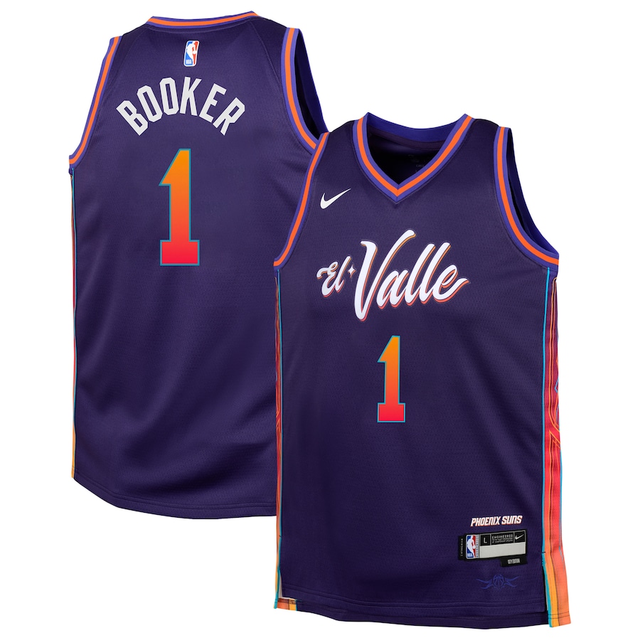 Youth Phoenix Suns Devin Booker Nike Purple  Swingman Replica Jersey - City Edition - Jersey