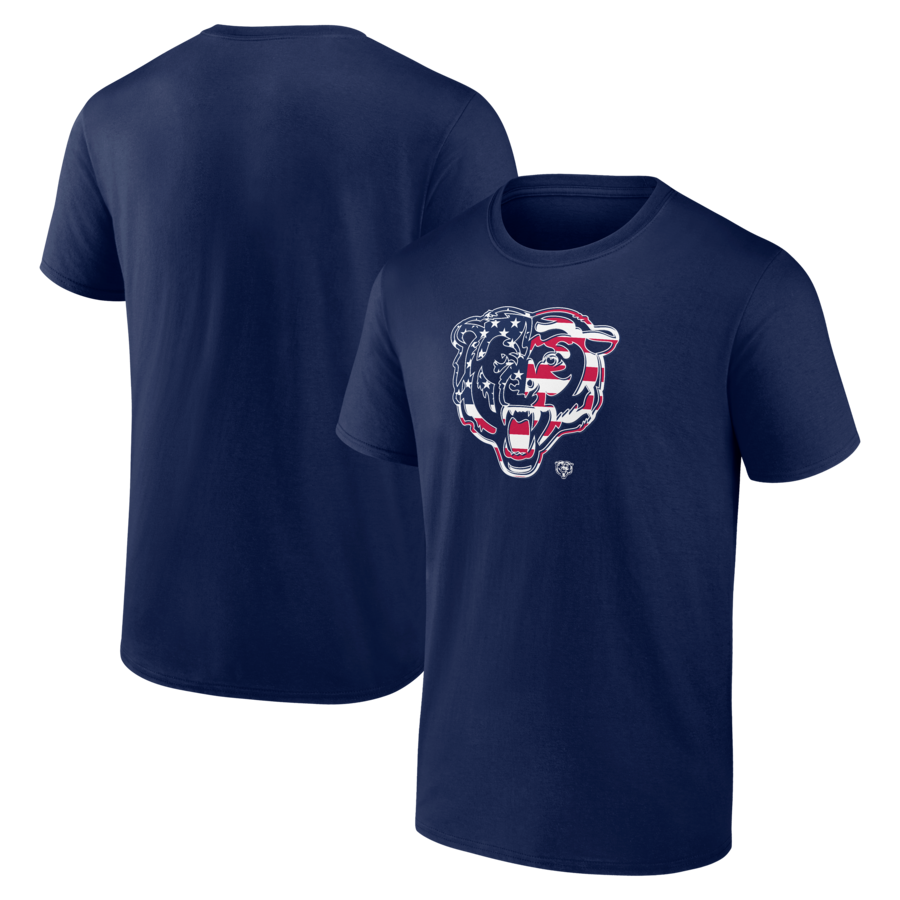 Men's Chicago Bears Navy Americana T-Shirt - Jersey
