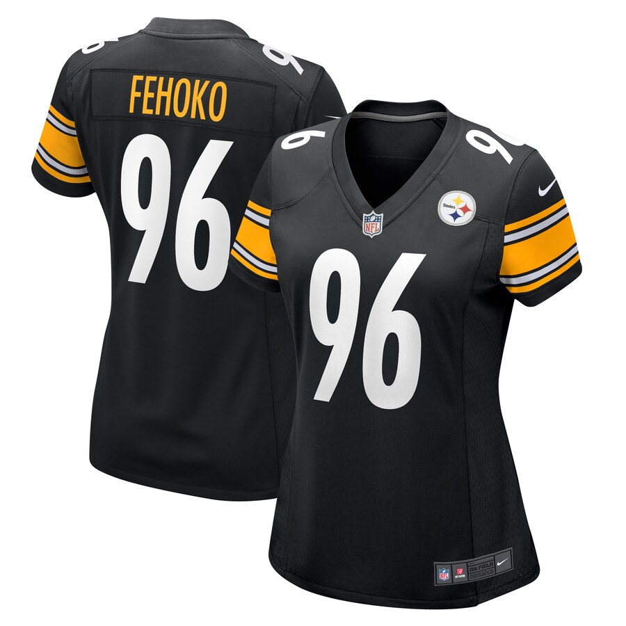 Women's Pittsburgh Steelers Breiden Fehoko Nike  Black  Game Jersey - Jersey
