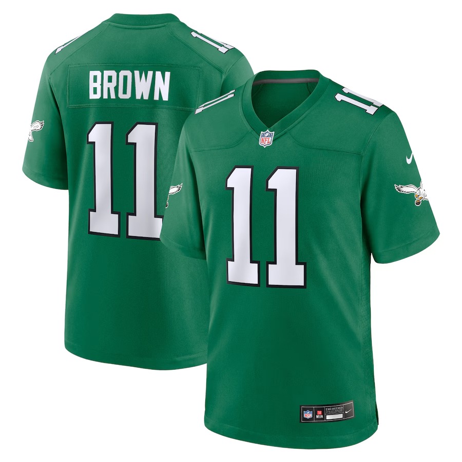 Youth Philadelphia Eagles A.J. Brown Nike Kelly Green Game Jersey - Jersey