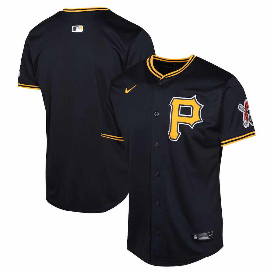 Youth Pittsburgh Pirates Nike Black Alternate Limited Jersey - Jersey