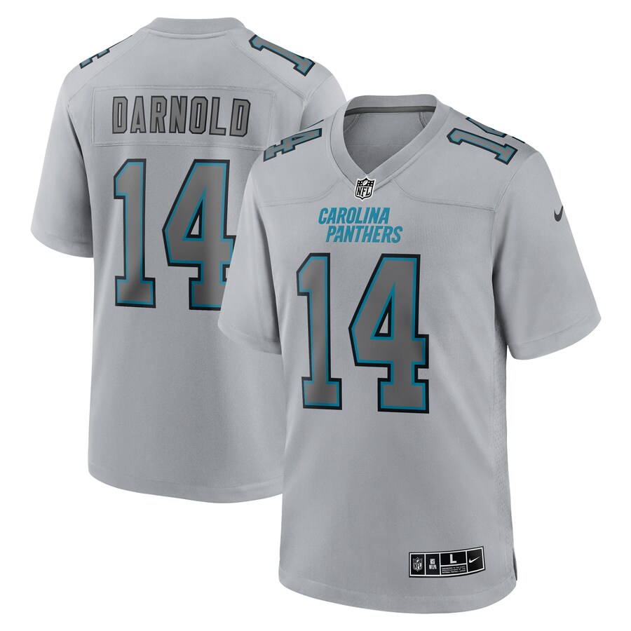 Men's Carolina Panthers Sam Darnold Nike Gray Atmosphere Fashion Game Jersey - Jersey