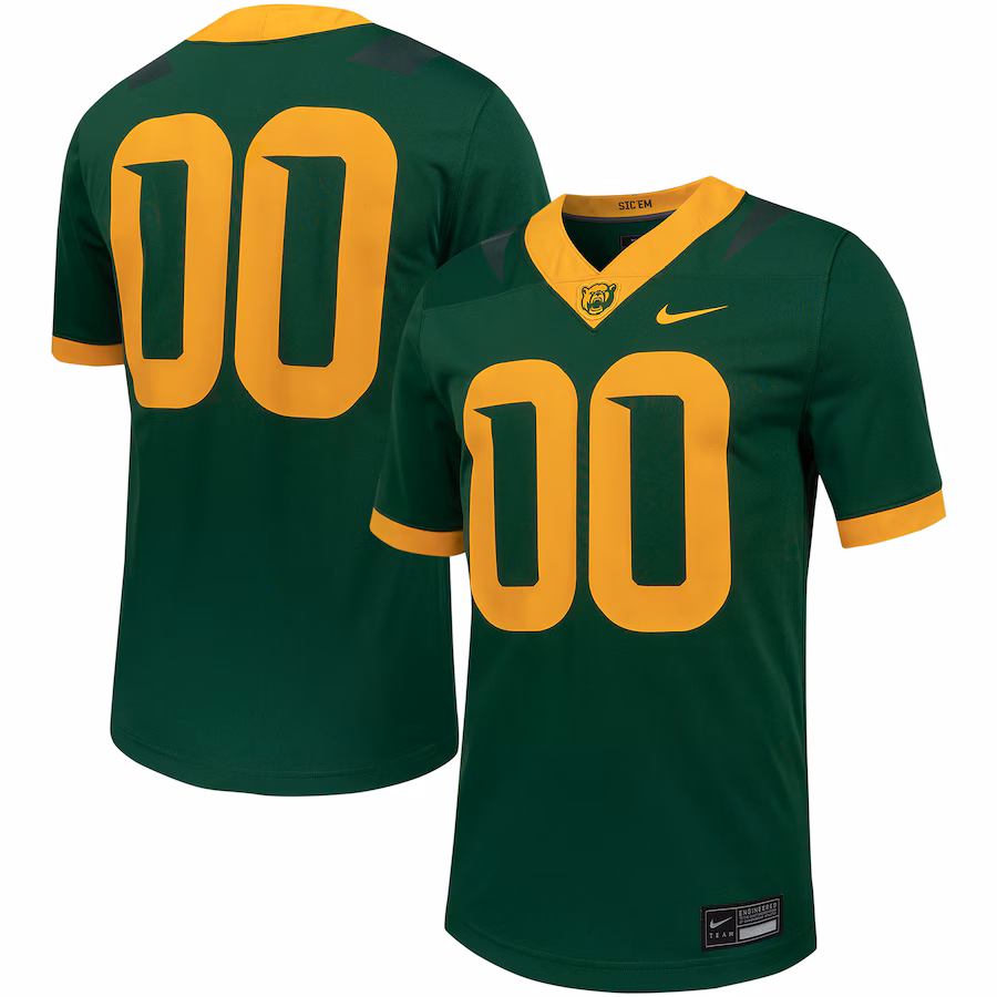 Men's Nike #00 Green Baylor Bears Untouchable Football Replica Jersey - Jersey