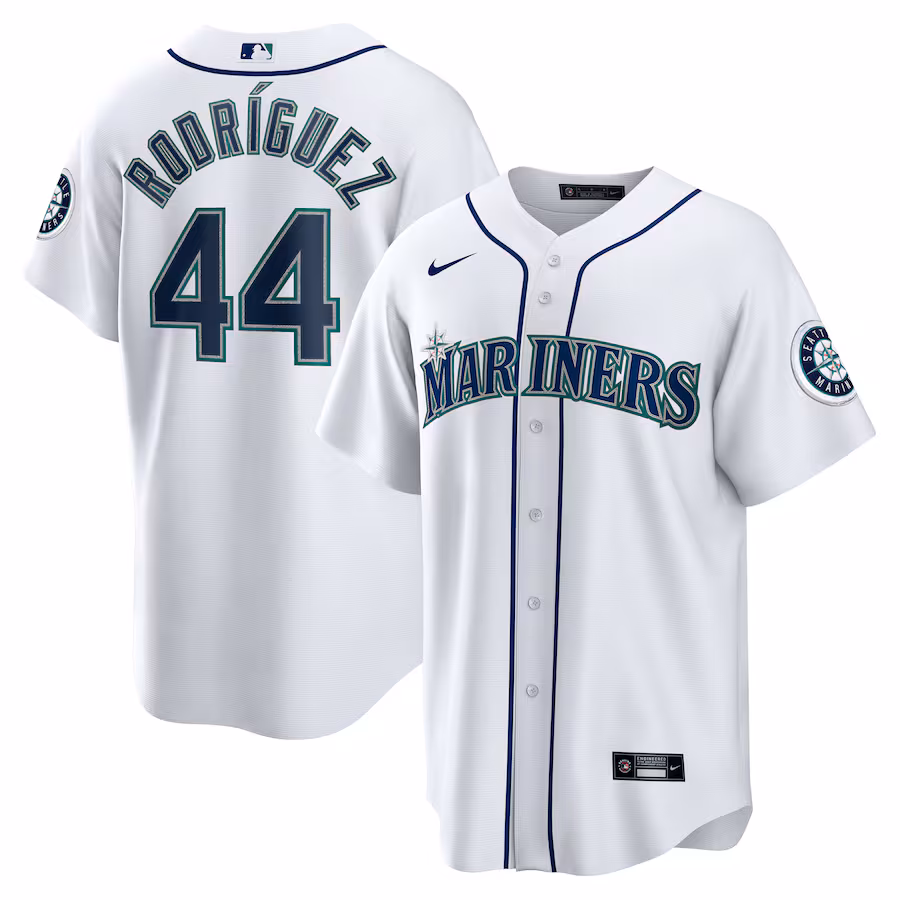 Men's Seattle Mariners Julio Rodríguez Nike White Home Replica Jersey - Jersey