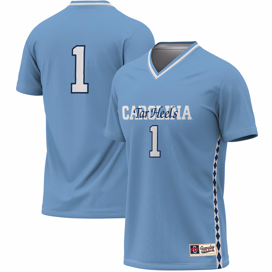 Unisex GameDay Greats #1 Carolina Blue North Carolina Tar Heels Women's Soccer Lightweight Fashion Jersey - Jersey