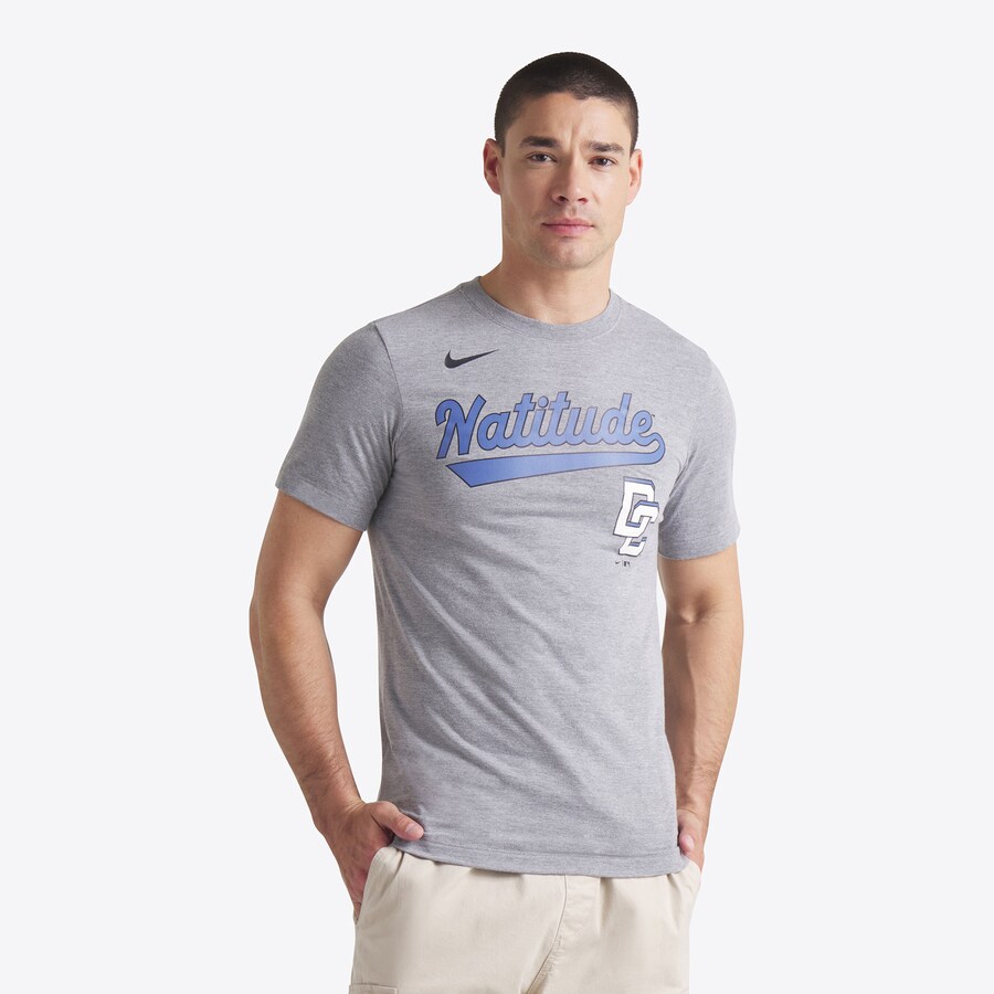 Men's Washington Nationals Nike Heather Charcoal 2025 City Connect Tri-Blend T-Shirt - Jersey