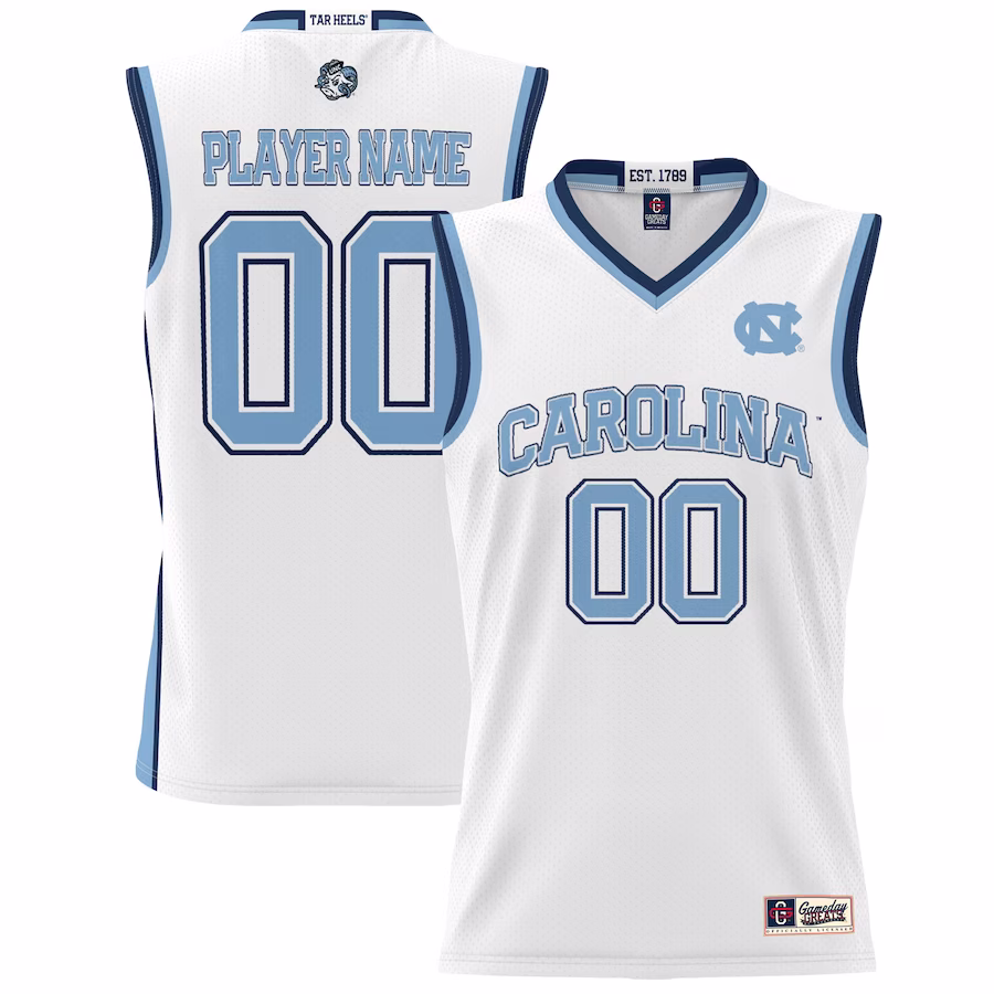 North Carolina Tar Heels GameDay Greats Youth NIL Pick-A-Player Lightweight Women's Basketball Jersey - White - Jersey