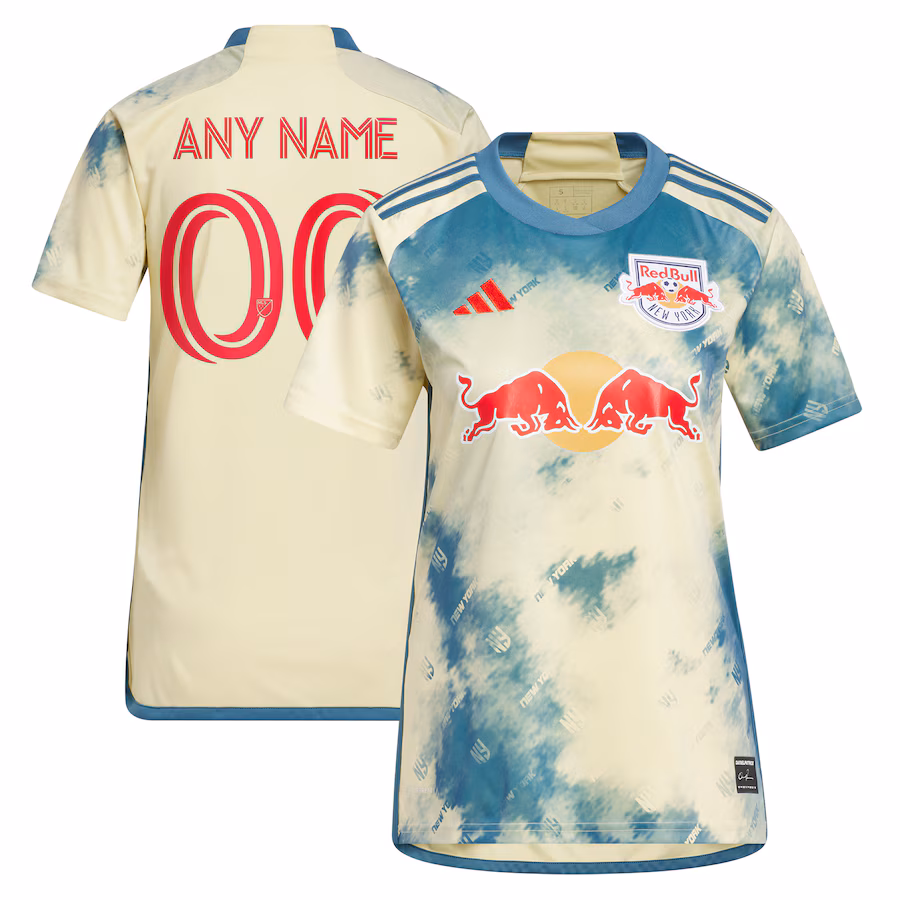 Women's New York Red Bulls adidas Yellow 2023 Daniel Patrick Kit Replica Custom Jersey - Jersey