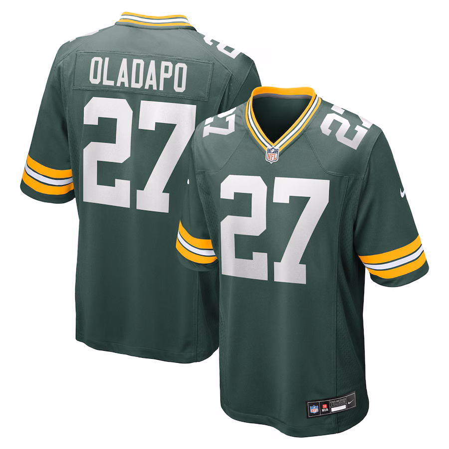 Men's Green Bay Packers Kitan Oladapo Nike Green Game Jersey - Jersey