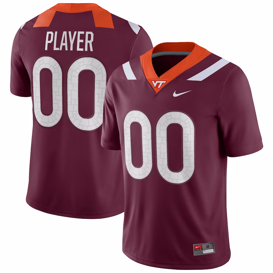 Virginia Tech Hokies Nike Pick-A-Player NIL Replica Football Jersey - Maroon - Jersey