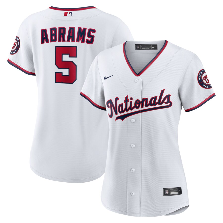 Women's Washington Nationals CJ Abrams Nike White Home Replica Player Jersey - Jersey