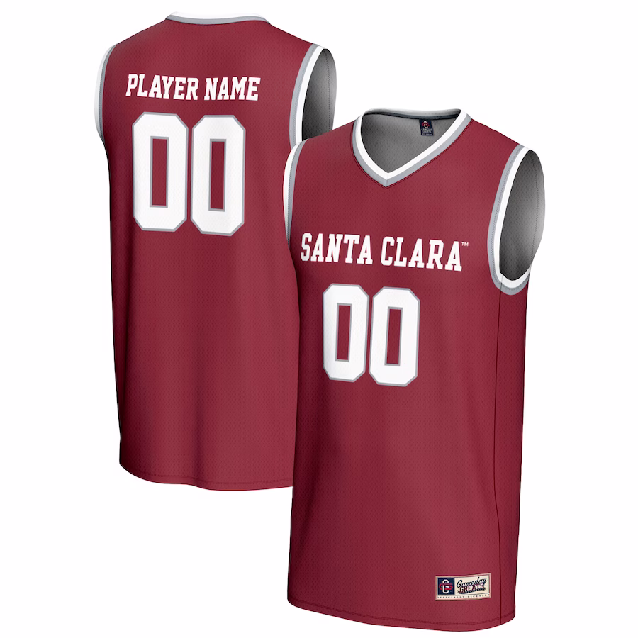 Santa Clara Broncos GameDay Greats Unisex NIL Pick-A-Player Lightweight Women's Basketball Jersey - Maroon - Jersey