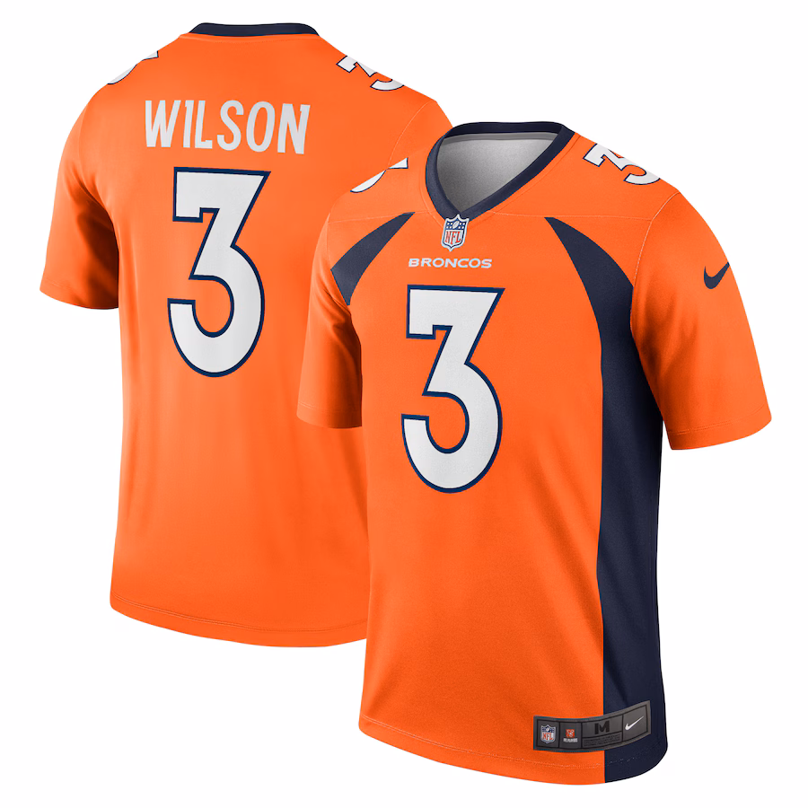 Men's Denver Broncos Russell Wilson Nike Orange Legend Jersey - Jersey