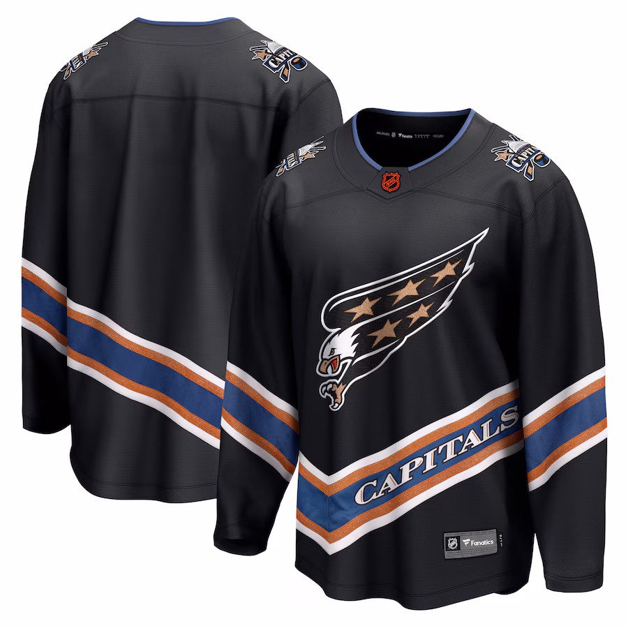 Men's Washington Capitals Fanatics Black Special Edition 2.0 Breakaway Blank Jersey - Jersey