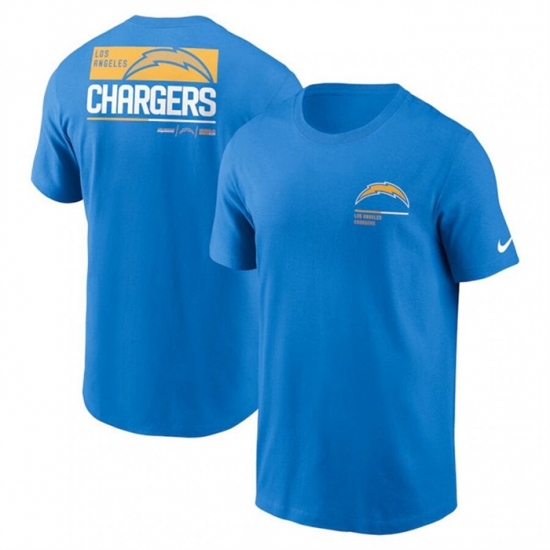 Men's Los Angeles Chargers Light Blue Team Incline T Shirt - Jersey