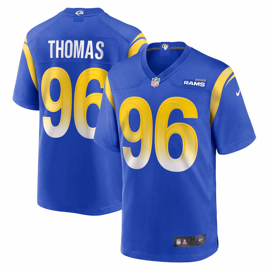 Men's Los Angeles Rams Keir Thomas Nike Royal Game Player Jersey - Jersey