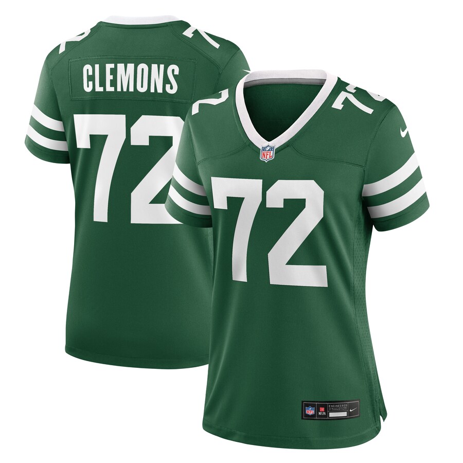 Women's New York Jets Micheal Clemons Nike Legacy Green Game Jersey - Jersey