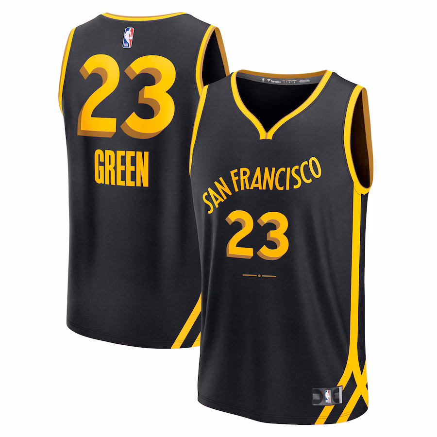 Men's Golden State Warriors Draymond Green Fanatics Black Fast Break Jersey - City Edition - Jersey