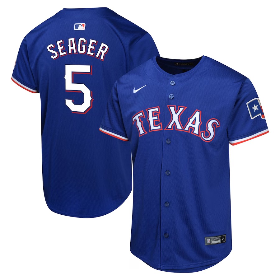 Youth Texas Rangers Corey Seager Nike Royal Alternate Limited Player Jersey - Jersey