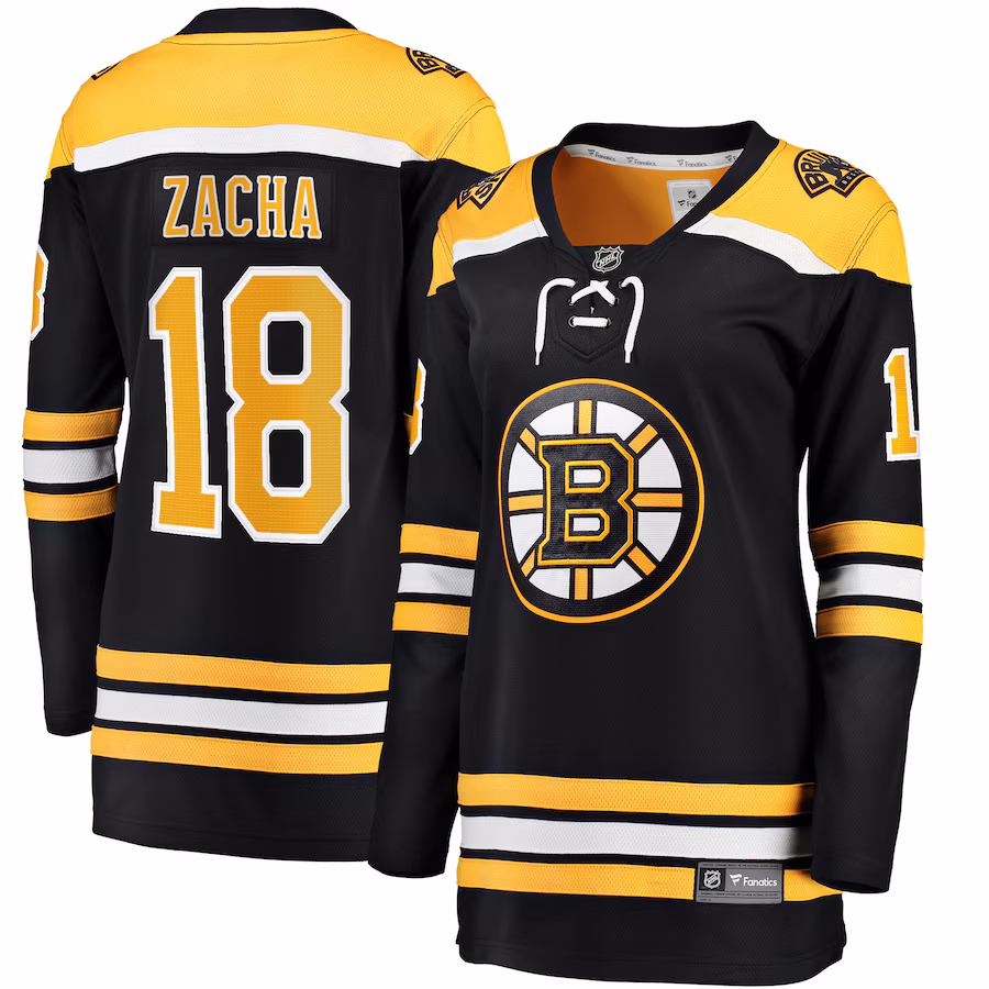 Women's Boston Bruins Pavel Zacha Fanatics Black Home Breakaway Player Jersey - Jersey