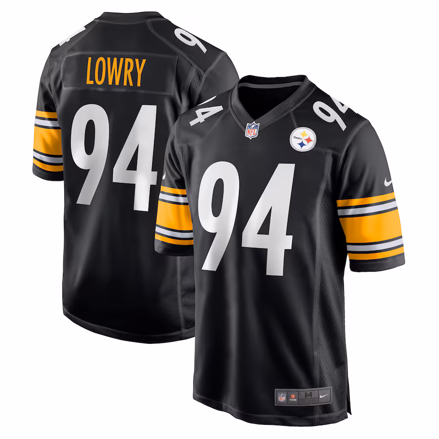 Men's Pittsburgh Steelers Dean Lowry Nike Black Game Jersey - Jersey