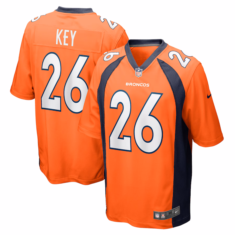 Men's Denver Broncos Devon Key Nike  Orange Team Game Jersey - Jersey