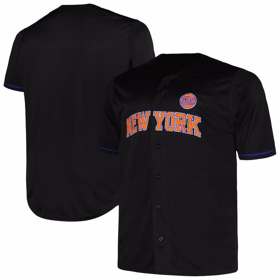 Men's New York Knicks Profile Black Big & Tall Pop Jersey - Jersey