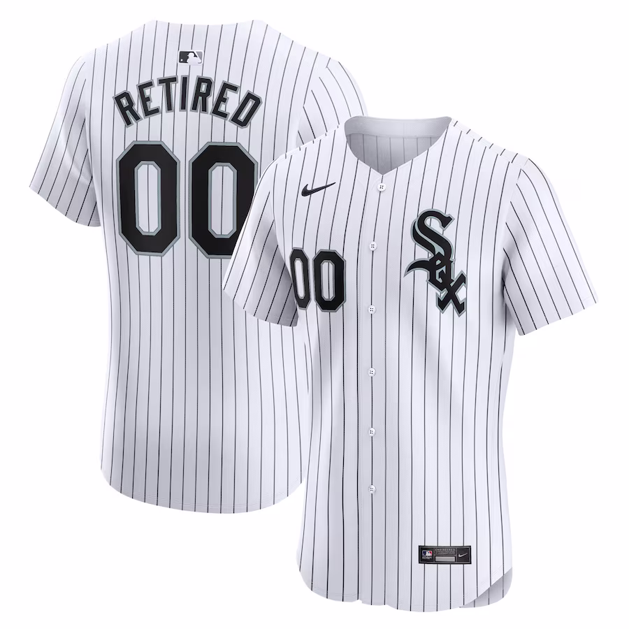 Men's Chicago White Sox Nike White Home Elite Pick-A-Player Retired Roster Jersey - Jersey