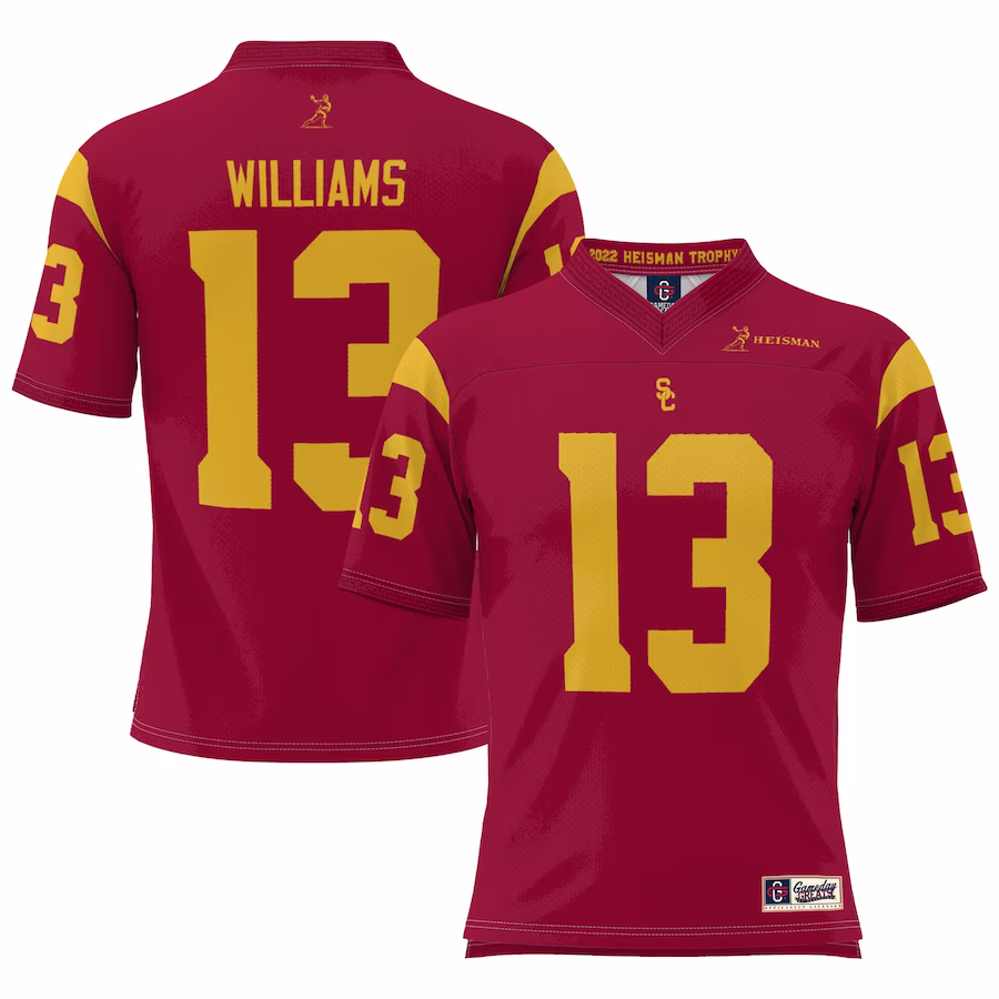 Caleb Williams USC Trojans GameDay Greats Lightweight Heisman Memorial Jersey - Cardinal - Jersey